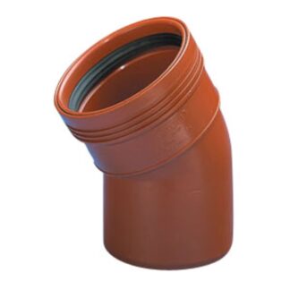 Wavin bøjning 110 mm 15° (PP kloak)