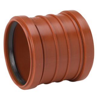 Uponor dobbeltmuffe 110 mm (PP kloak)