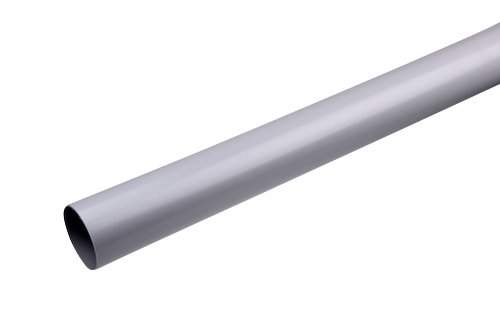 Plastmo nedløbsrør, 75 mm, 6 meter, grå