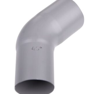 Plastmo bøjning, 75 mm, 45 grader, grå