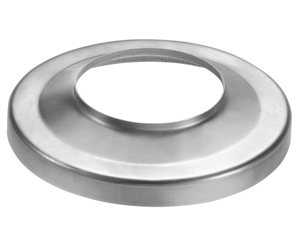 VM zinc brøndkrave 76/150 mm. flad. Valsblank