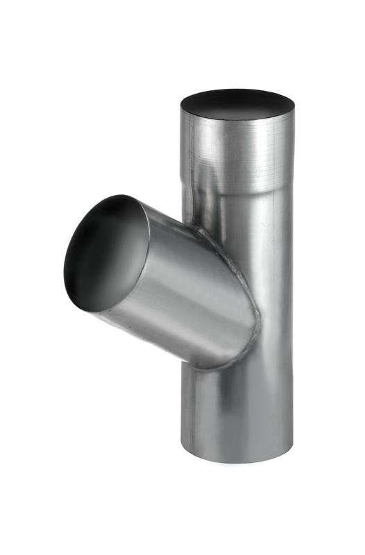 VM Zinc grenrør 76 mm. 60°, Valsblank