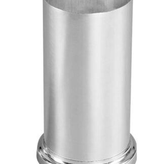 VM zinc skydestykke med brøndkrave 76/116 mm.. Blank