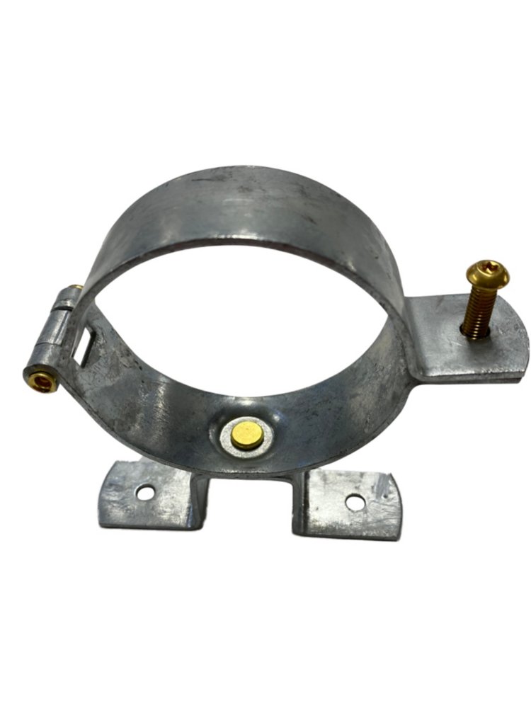 Hængselstift 76 mm til træ. Vendbar med messing skrue TX20. Galvaniseret