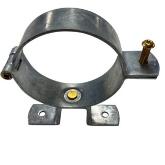Hængselstift 87 mm til træ. Vendbar med messing skrue TX20. Galvaniseret