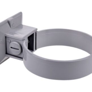 Plastmo plastrørholder, 75 mm, grå. 2 stk. pr. pakke