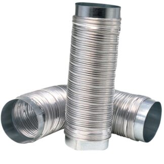 Flexkanal alu Ø160 mm, udtræk 0,35–1 m