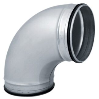 Bøjning 90° Ø160 mm, nippel/nippel