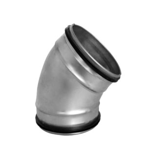 Bøjning 45° Ø160 mm, nippel/nippel