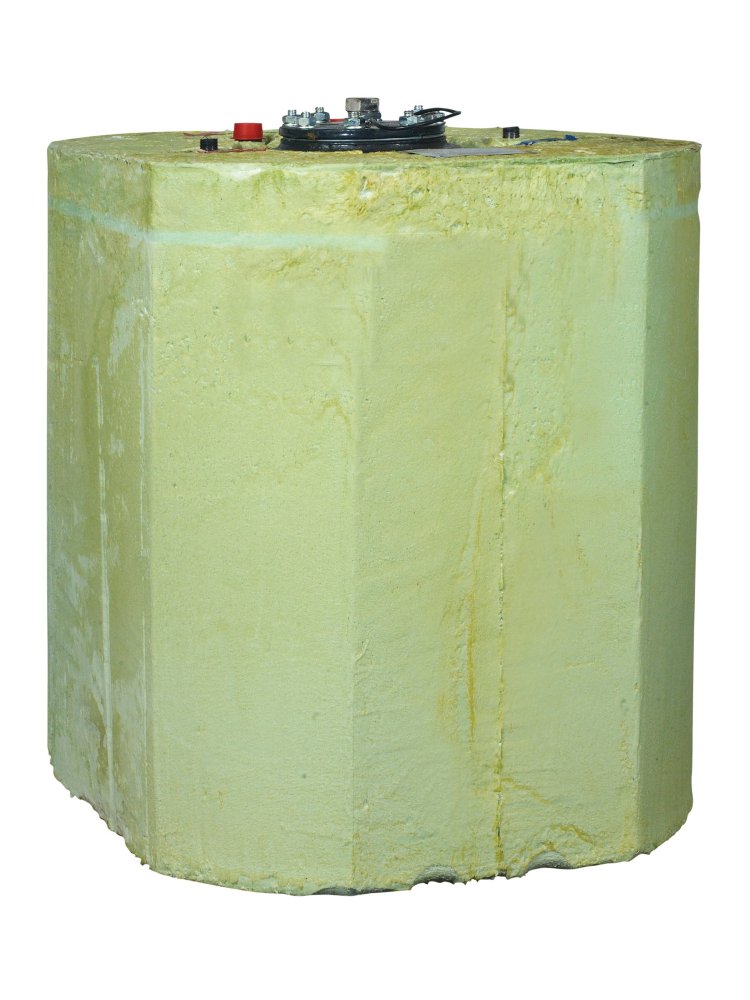 Metro Therm Type 5171 vandvarmer, model 95. Til centralvarme, isoleret uden kappe. 95 ltr. rør op
