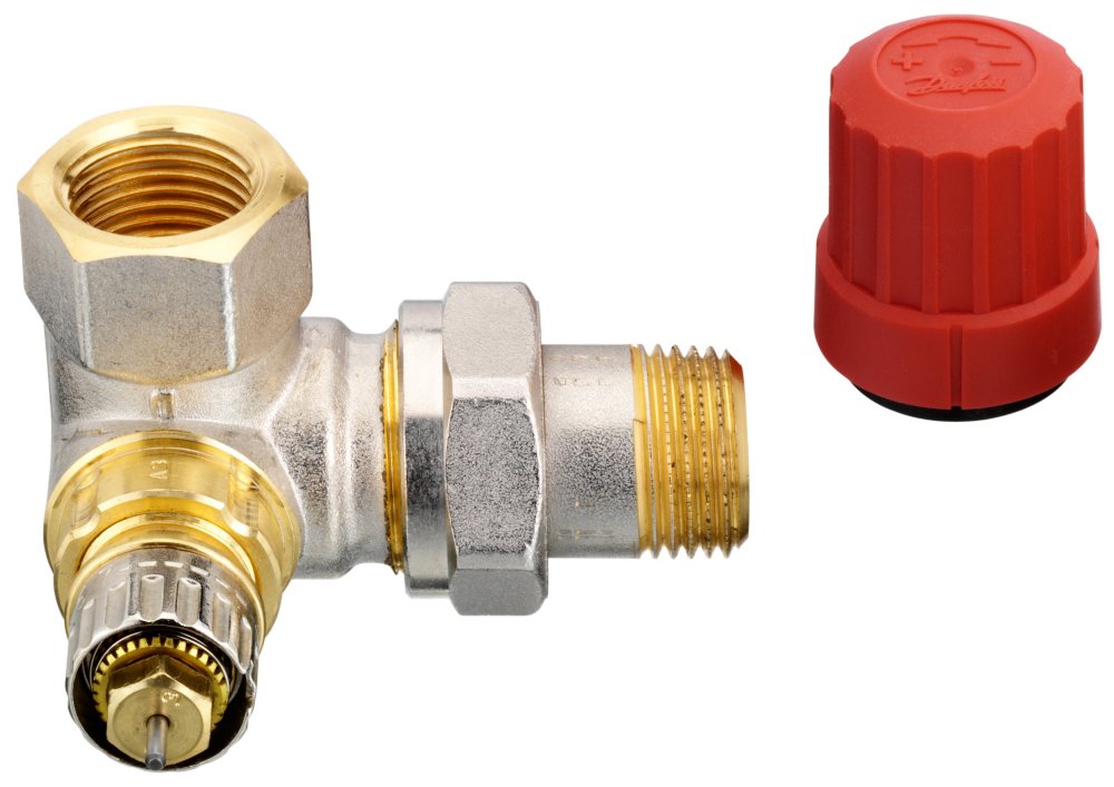 Danfoss RA-N radiatorventil 15, 1/2'' højremonteret sideløb, 013G0233