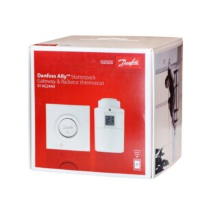 Danfoss Ally Starter Pack med 1 stk. Ally gateway og 1 stk. Ally elektronisk radiatortermostat