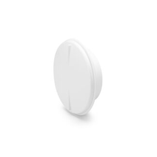 Tallerkenventil 125 mm, plast hvid